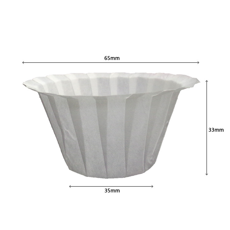 Widemouthed coffee filter paper